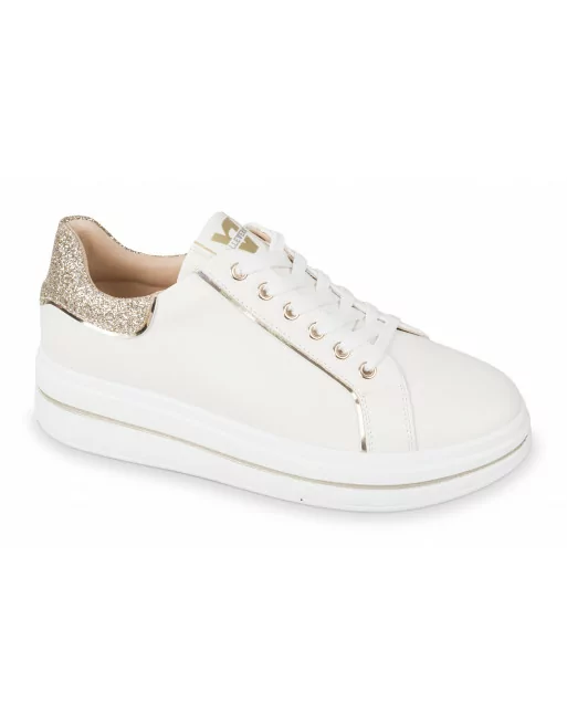 Valleverde Sneakers Donna 35490 Pelle Gold Calzature Casual
