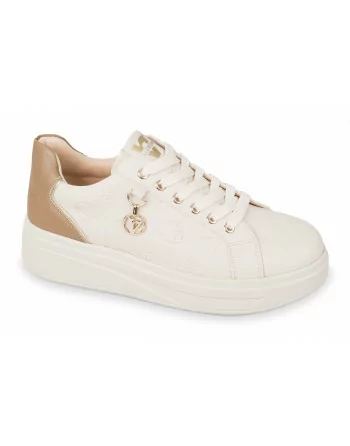 Sneakers Donna 35501 modello Casual Beige o Nero