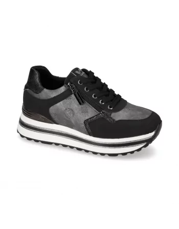 Valleverde Sneakers Donna 35522L Pelle Grey o Gold Calzature Casual