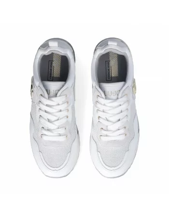 Sneakers Donna in Pelle BF5009PX685 Liu.Jo con applicazioni Oro con Platform
