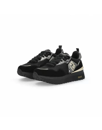 Sneakers Donna in Pelle BF5009PX684 Liu.Jo con dettagli Animalier con Platform