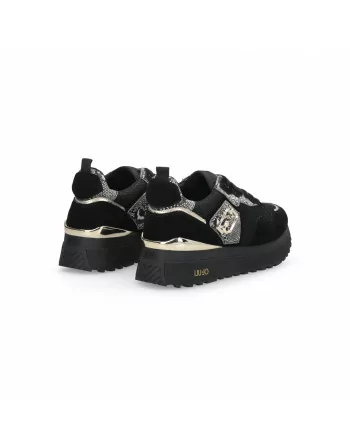 Sneakers Donna in Pelle BF5009PX684 Liu.Jo con dettagli Animalier con Platform