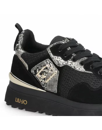 Sneakers Donna in Pelle BF5009PX684 Liu.Jo con dettagli Animalier con Platform