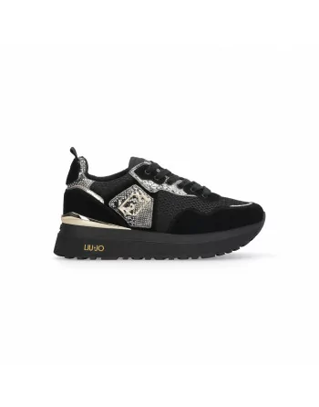 Sneakers Donna in Pelle BF5009PX684 Liu.Jo con dettagli Animalier con Platform