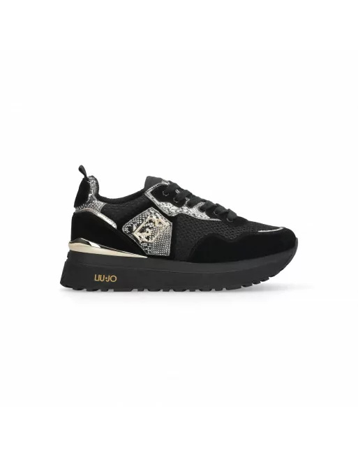 Sneakers Donna in Pelle BF5009PX684 Liu.Jo con dettagli Animalier con Platform