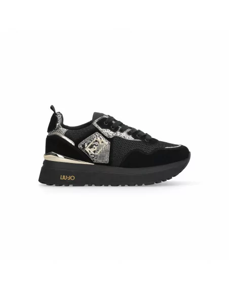 Sneakers Donna in Pelle BF5009PX684 Liu.Jo con dettagli Animalier con Platform