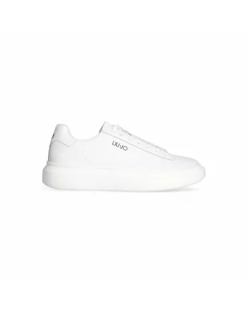Sneakers Uomo Liu.Jo in Pelle Modello Big 01 Bianco 7G4011PX474