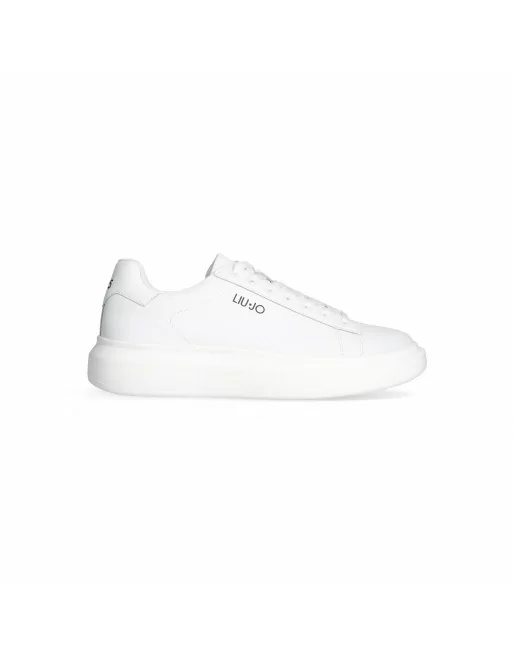 Sneakers Uomo Liu.Jo in Pelle Modello Big 01 Bianco 7G4011PX474