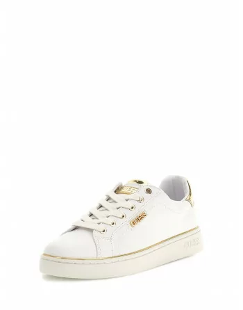Sneakers Donna Guess in Pelle Bianco FL5BEK FAL12