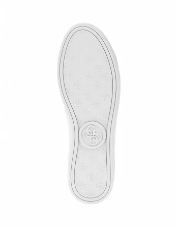 Sneakers Donna Guess in Pelle Bianco FL5BEK FAL12