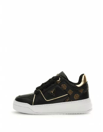Sneakers Donna Guess in Pelle Bianco o Nero FLTDEL FAL12