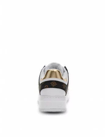 Sneakers Donna Guess in Pelle Bianco o Nero FLTDEL FAL12