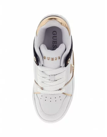 Sneakers Donna Guess in Pelle Bianco o Nero FLTDEL FAL12
