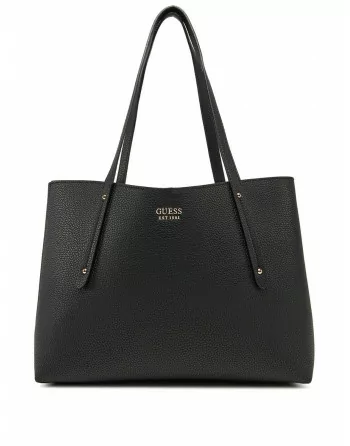 Borsa Donna Guess reversibile modello BRENTON PG964823 Nero