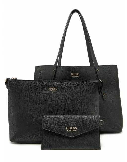 Borsa Donna Guess reversibile modello BRENTON PG964823 Nero Borsa Donna Guess reversibile modello BRENTON PG964823 Nero