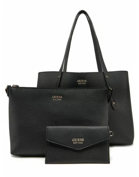 Borsa Donna Guess reversibile modello BRENTON PG964823 Nero