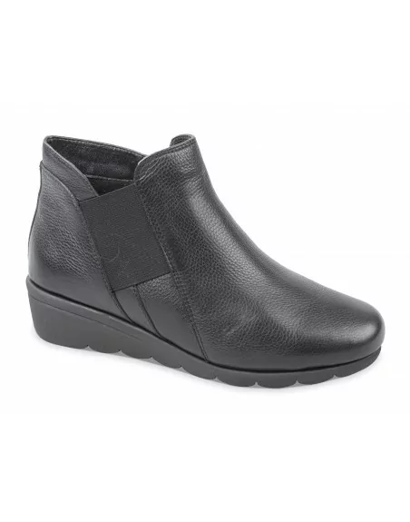 Stivaletti Donna Valleverde in pelle VS10311W con elastico e cerniera
