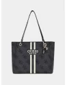 Borsa Shopper Guess modello NOELLE II logata Nero o Beige OS967225