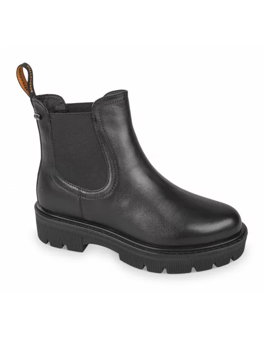 Stivaletto donna Valleverde con elastico laterate 36160 Nero o Nero-Bordò