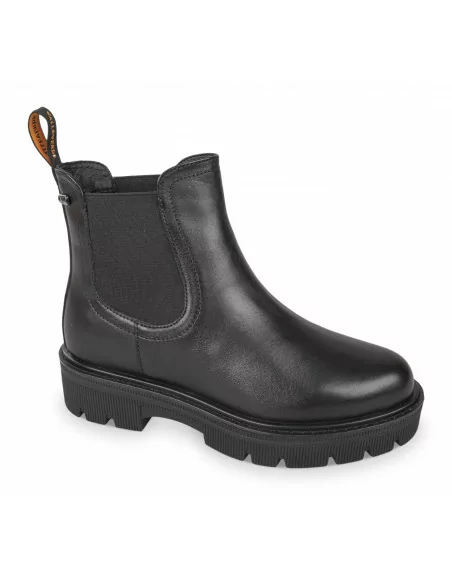 Stivaletto donna Valleverde con elastico laterate 36160 Nero o Nero-Bordò