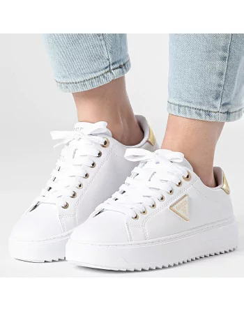 Sneakers Donna Guess FLJD12LEA12 Bianco con logo laterale