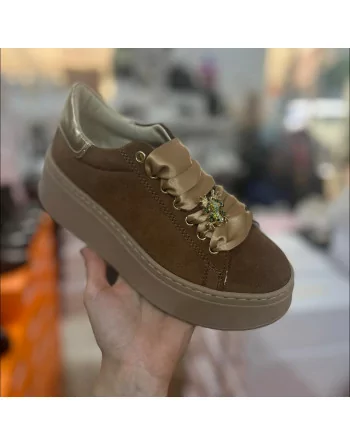 Sneakers Donna Vitamina Tu Water 5 Camoscio cognac o Cipria