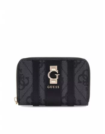 Portafoglio Guess logato ERENIA con cerniera S07838140 nero latte o taupe