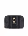 Portafoglio Guess logato ERENIA con cerniera S07838140 nero latte o taupe