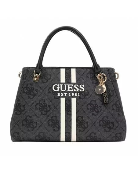 Borsa donna Guess due manici Nero con logo