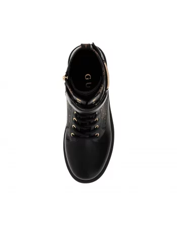 Chiusura con stringhe e fascia laterale di stivaletto donna Guess