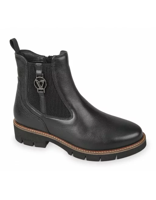 Tronchetti Donna Valleverde 17182 Pelle Nero comfort elegante