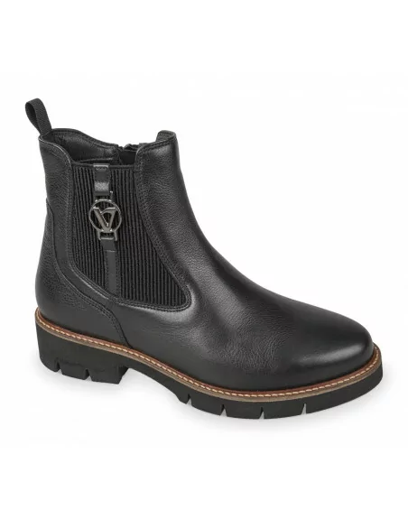 Tronchetti Donna Valleverde 17182 Pelle Nero comfort elegante