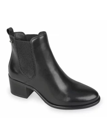 Tronchetti Donna Valleverde 47540 Pelle Nero comfort elegante