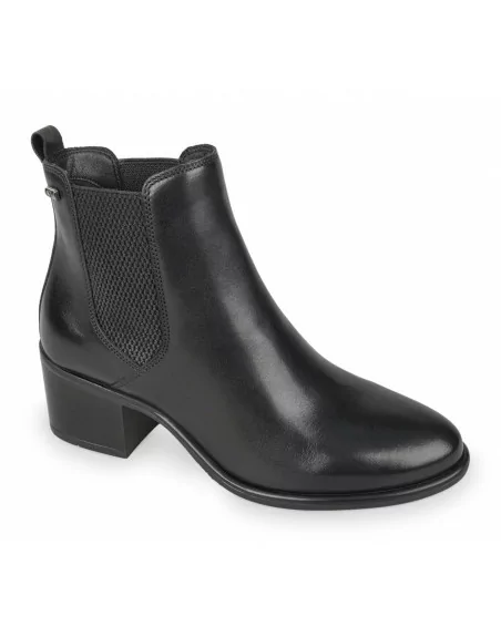 Tronchetti Donna Valleverde 47540 Pelle Nero comfort elegante