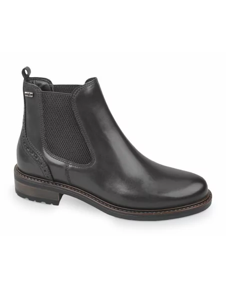 Stivaletto donna Valleverde 49131 pelle nero comfort top
