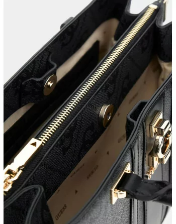 Outfit elegante con Guess Borsa Ecopelle Saffiano al braccio