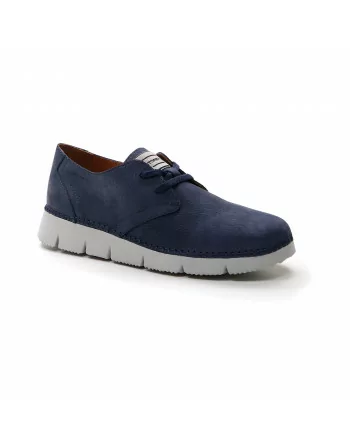 Stringate Uomo StoneFly 217438 in Nabuk Blu